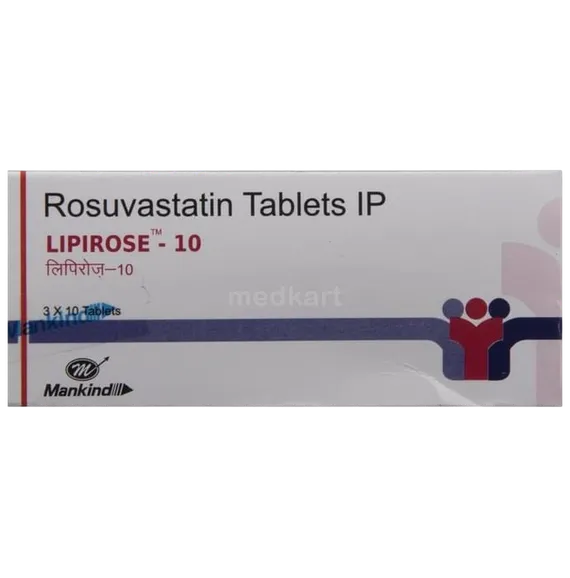lipirose 10mg tablet 10's